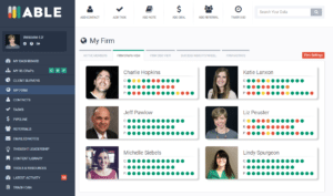 Firm CRoPs Dashboard on ABLE, the accountants business development system.